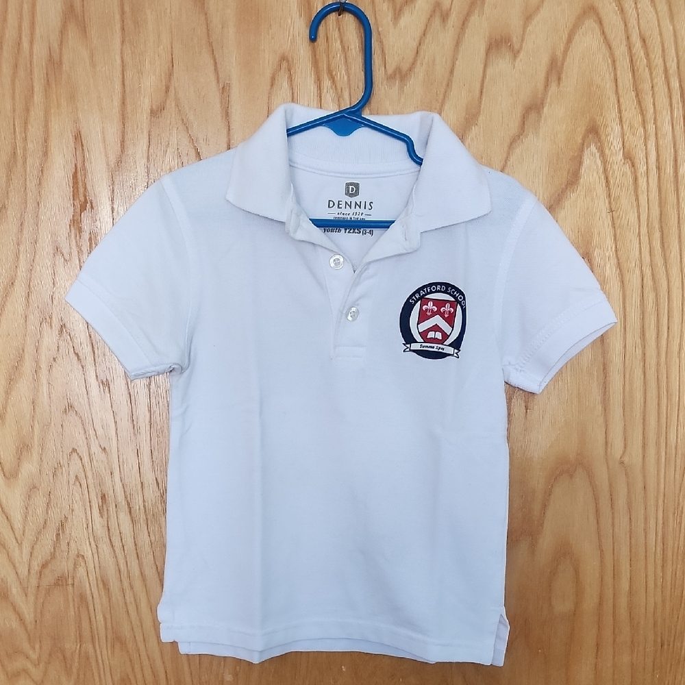 Stratford Uniform White Polo Boys by Dennis Y2XS (3-4)